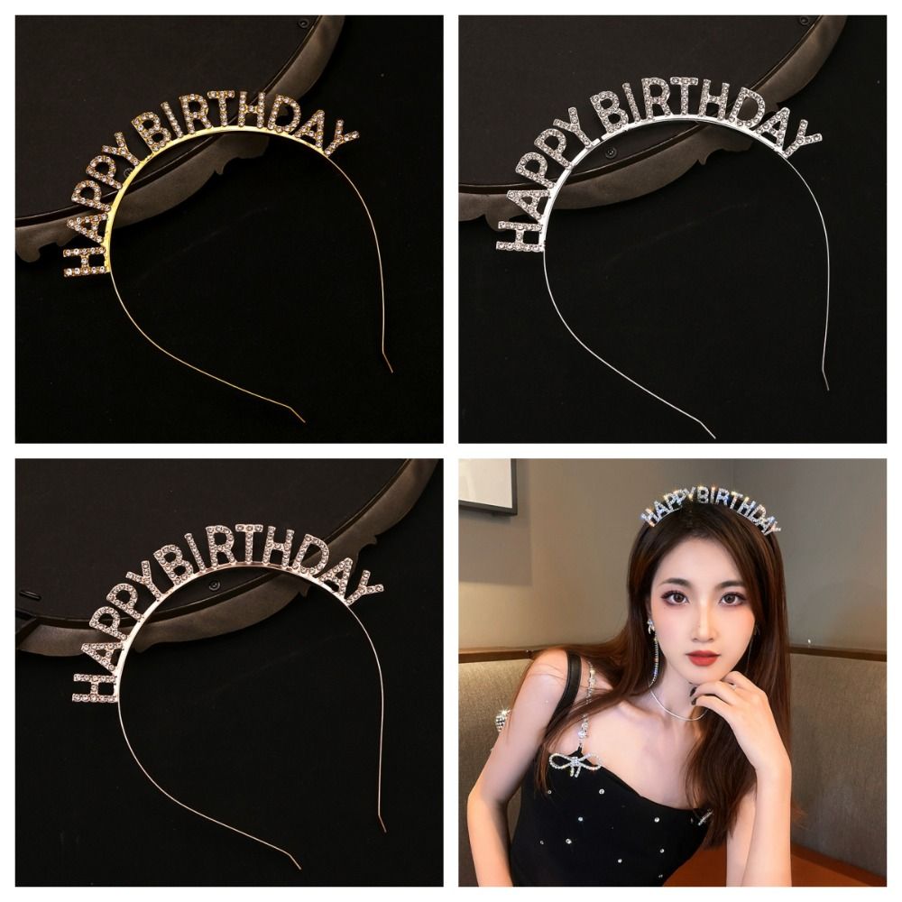 Birthday Gift Birthday Queen Headband Female Jewelry Birthday Hair Hoop Crown Women
