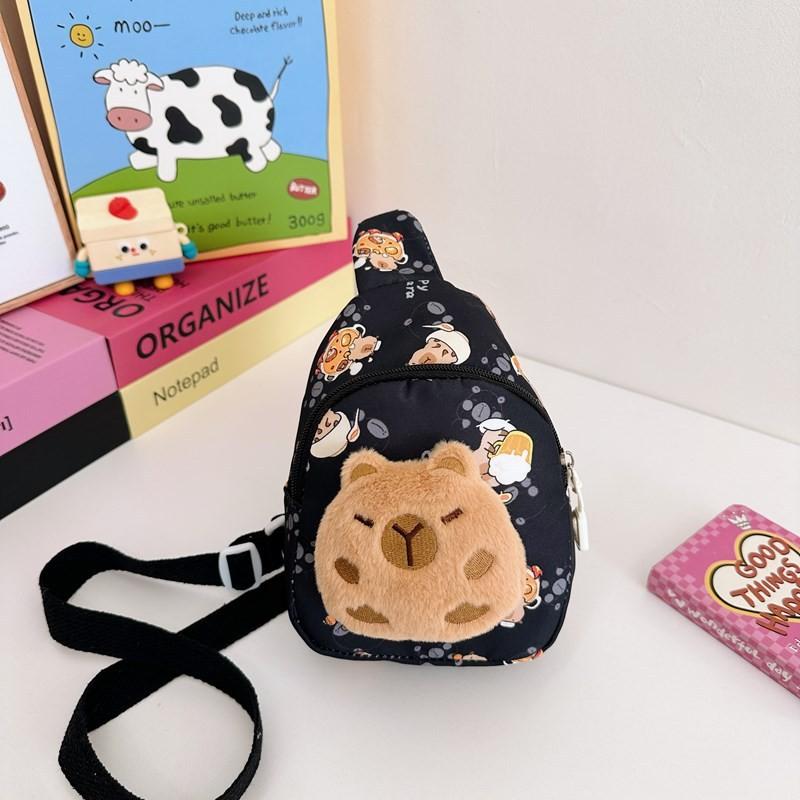 Fun Colorful And Plush Chest Bag For Kids With Adorable Cartoon Print And Lightweight Design For Daily Wear