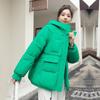 Autumn Winter Thicken Warm Parka Women Casual Big Pocket Solid Color Loose Hooded Coat Cotton Padded Jackets Outwear