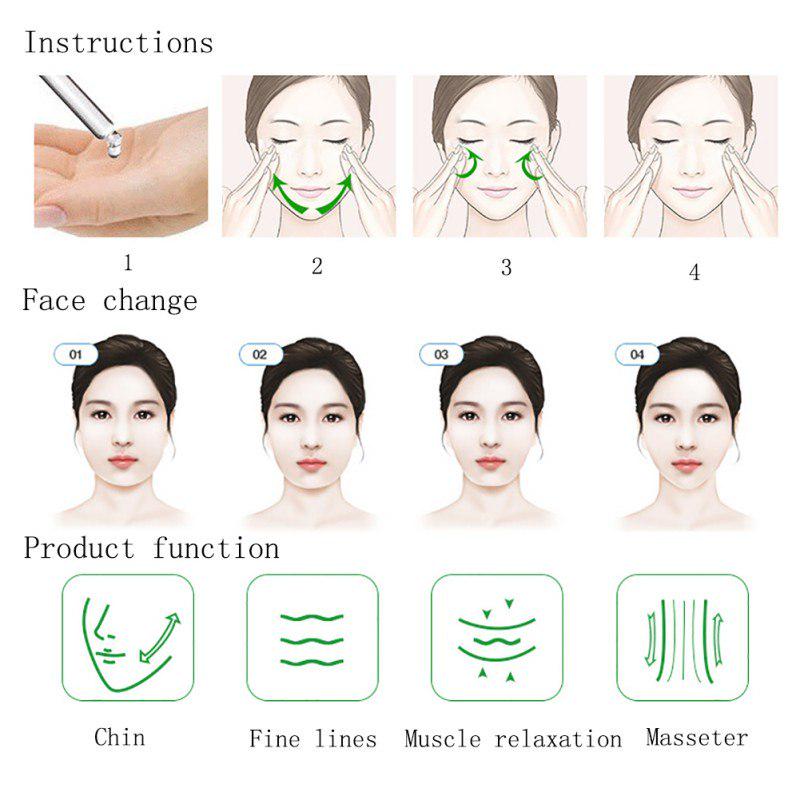 Face Lift Massage Relaxation Anti-Wrinkle Face V-Line Chin Up Lift Massage For Sagging Double