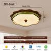 Walnut Retro Wabi-Sabi Chinese Ceiling Light: Full Spectrum Eye Protection for Master Bedroom
