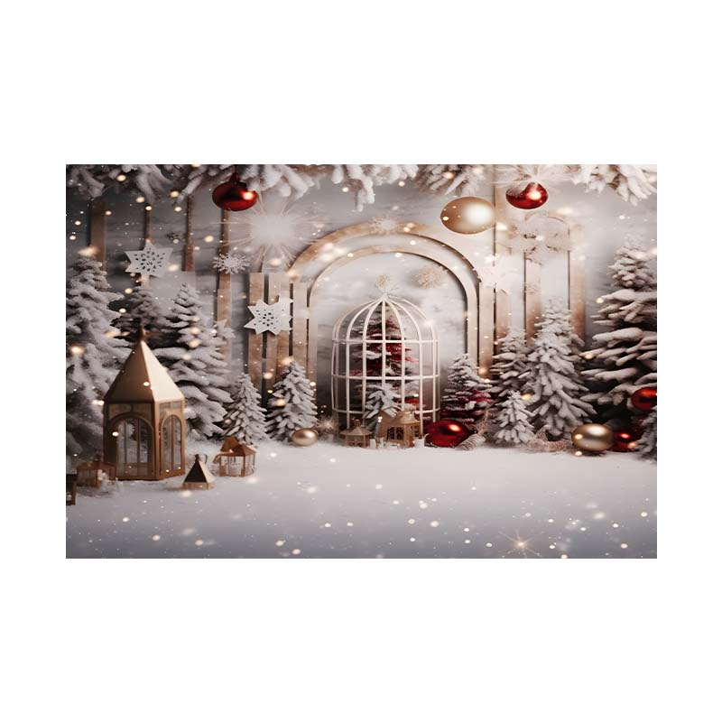 Indoor Window Snowflake Decoration Stage Theme Background Cloth Background Wall Decoration Photo Cloth