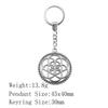 Valentine's Day Car Key Ring The Flower Of Life Keychains Backpack Key Chain For Car
