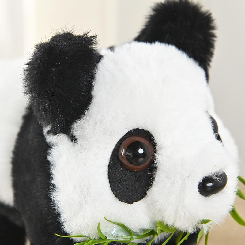 Electric Wagging Tail Plush Panda Toy for Children