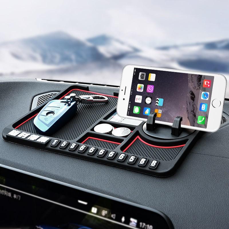Multi-Functional Car Anti-Slip Mat Auto Phone Holder GPS Navigation Storage Cushion Car Interior Accessories Car Dashboard