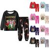 Children's Fashion Suit Skirt Round Neck Long Sleeve Top Pants