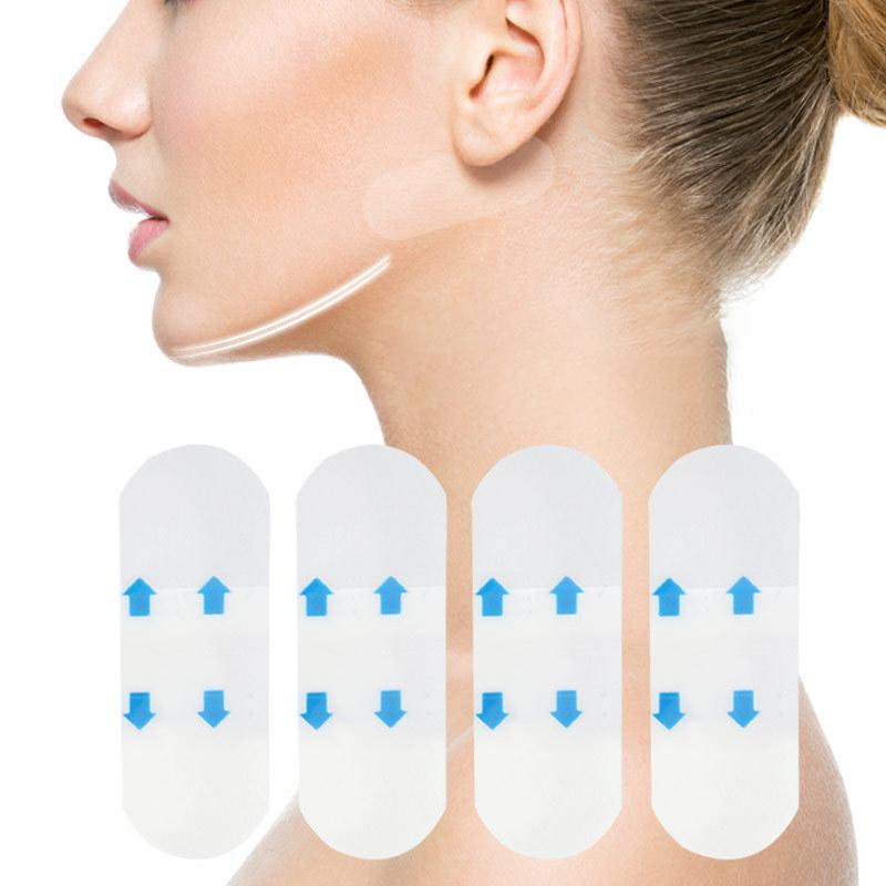 40Pc Invisible V Face Lift Tapes Wrinkle Removal Sticker Face Forehead Neck Sticker Pad Anti Aging Patch Facial Slimming Mask