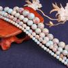 Natural Shoushan Stone Round Loose Beads 15" Strand 4 6 8 10MM Pick Size For Jewelry Making