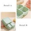 Wheat Straw Lunch Box Microwave Compartment Dinnerware Food Storage Container Lunch Box for Kids Healthy BPA Free Bento Boxes