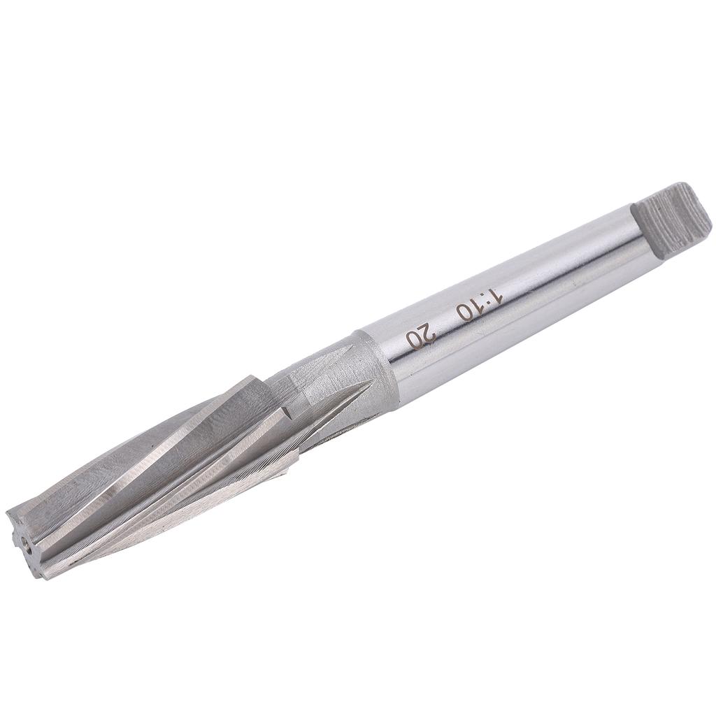 1:10 Taper Shank Spiral Reamer 17x50x22mm High Accuracy High Speed Steel Industrial Cutting Tools