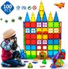 MAGBLOCK 100 Pieces Magnetic Blocks Magnetic Toys Educational Toys Popular Toys Girls Boys Toys Birthday Kindergarten Christmas Gift Children's