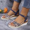Fashion Women Fashion Platform Sandals 2024 Summer Peep Toe Wedges Gladiator Sandals Woman Non Slip Thick Soled Beach Shoes 36-43