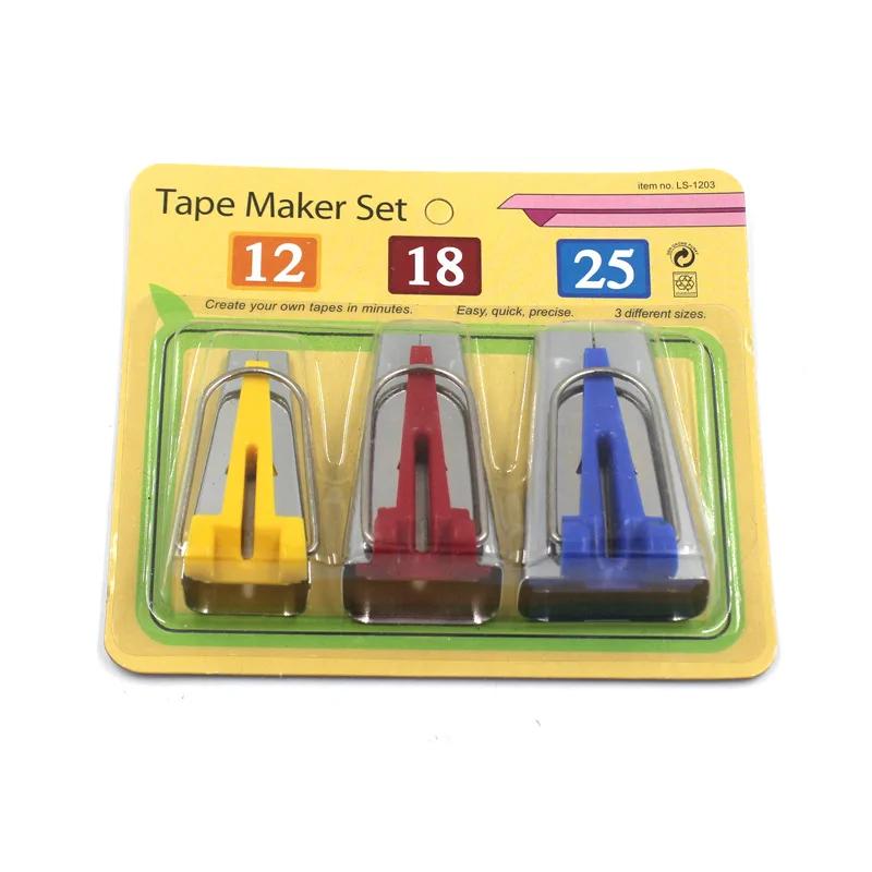 1/3/4pcs Sewing Accessories Bias Tape Makers 6mm/12mm/18mm/25mm Splicing Cloth Fabric Bias Tape Binding Tools Sewing Patchwork
