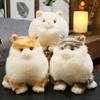 Lovely Simulation Cat Plush Toys Kawaii Fat Hairy Animal Totoro Plushie Doll Stuffed Soft for Children Christmas Gift Decor