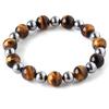 Natural Stone Power Stone Bracelet AAA Tiger Eye Terahertz Accessory Inner Diameter Men's Approx. 15.5cm