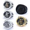 New Personality Angel Seal Ring 316L Stainless Steel Men'S Ring