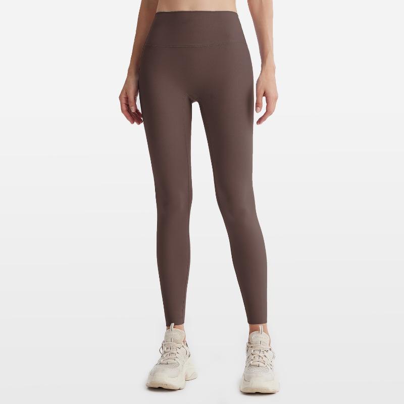 Autumn and Winter Nude Yoga Pants Women's High Waist Peach Hip Lift Sports Fitness Pants Quick-drying Tight Trousers