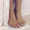 Pearl Anklet Bracelet Beach Imitation Pearl Barefoot Sandal Anklet Chain Foot