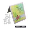 Plant Vine Flower Frame Metal Silvery Stencil Embossing Cutting Dies For Diy Scrapbooking Paper Album Cards Making