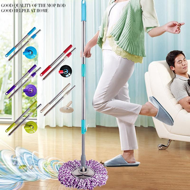 Spin Mop Pole Handle Replacement For Floor 360 Degrees Rotating Floor Mop Pole No Foot Pedal Version Handle Cleaning Tool Kit