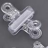 Acrylic Simple Transparent Food Storage Clip Dovetail Clamp Long Tail Clip Memo Folder