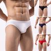 Men Briefs Low-rise Three-Dimensional U-Convex Solid Color Breathable Panties Breathable Comfortable Underwear