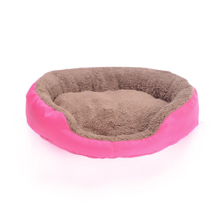 Warm Candy Color Pet Bed: Fast Delivery for Cats & Large Dogs