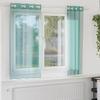 VidaXL Voile Curtains with Eyelets 2 Pcs Turquoise, Net Curtain, Sheer Curtain, Window Voile, Treatment of 4102144