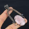 Rose Quartz Jewelry, 999 Copper Wire Wrapped Pendant Handmade Gemstone Jewelry, Gifts For Wife Brand New Pendant
