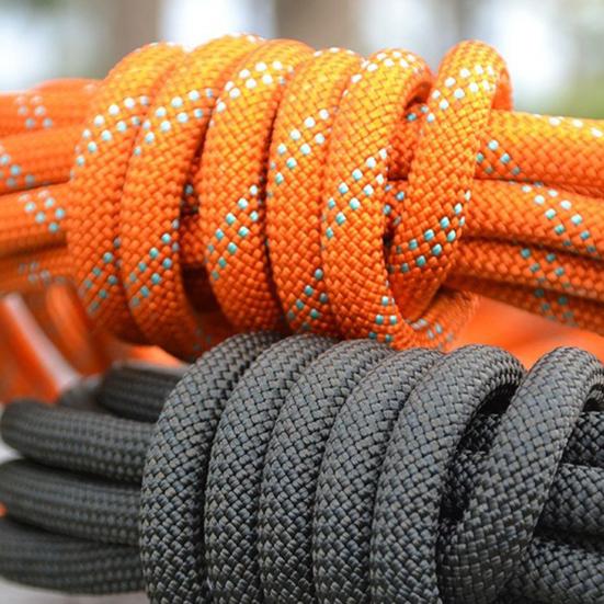 Water Skiing Rope with Handle Stainless Steel Carabiner Buckle 4m Nylon Tow Rope Sled Cart Pull Rope for Wakeboard Kneeboard Snowboard Equipment