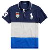 Polo Logo Embroidered Short Sleeve Polo Shirt Men Tops Blue 710784716-001