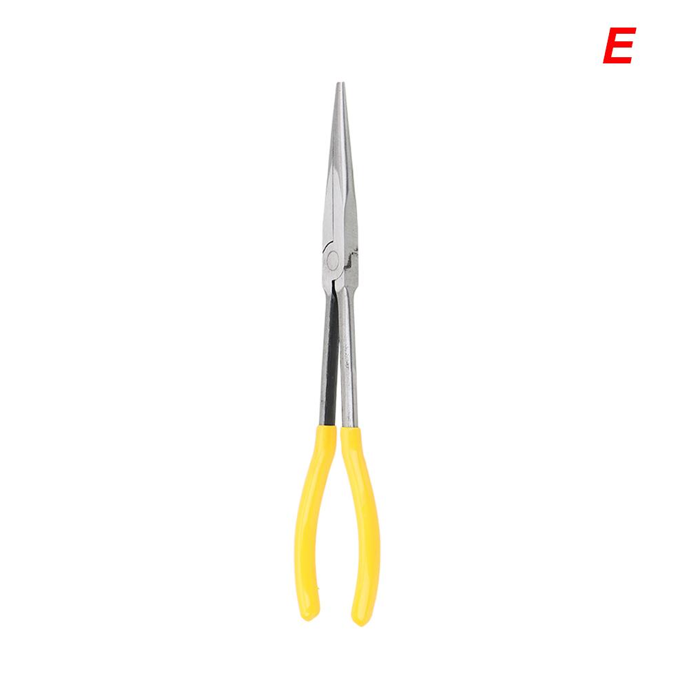 Плоскогубцы с удлиненным носом для самостоятельной сборки Прямой изогнутый кончик Механическое оборудование Инструменты для снятия гаечных ключей Зажимы Набор для ухода за автомобилем Автомобильные аксессуары