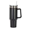 Keep Coldness Matte Texture Practical 40oz Transparent Cover Reusable Beverage Drinking Vacuum Straw Mug Insulated Tumbler