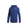 Solid Color Running Hooded Jacket Men Outerwear Blue FR0800