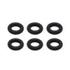6X For VW Skoda BMW Seat O Ring Rubber Injector Nozzle Holder Seal Kit Leak Off Gasket 059130119 Black Car Replacement Part