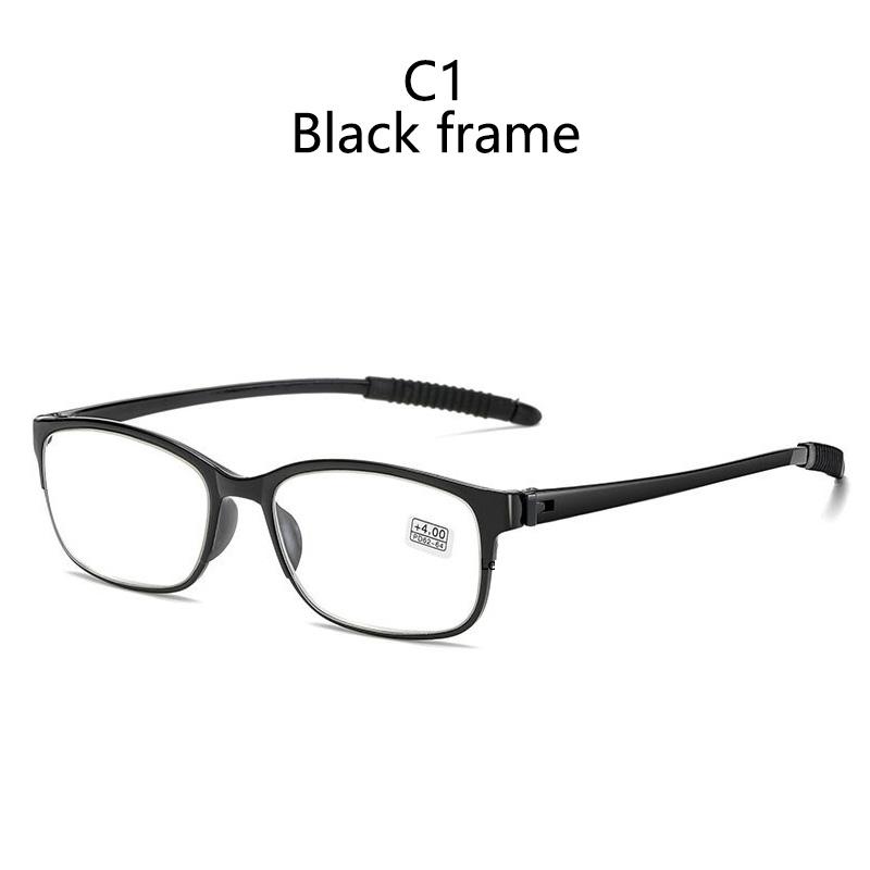 New Tr Lightweight Anti-Blu-Ray Reading Glasses Fashion Oval Small Frame Old Man Mirror Comfortable Reading Glasses