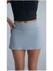 High-Waist Quick-Dry Tennis & Yoga Skort with Built-In Shorts