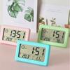 Digital LCD Mute Desktop Clock Simple Temperature Sensor Mini Home Hygrometer Gauge Bedroom Indoor LED Electronic Alarm Clocks