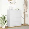 VidaXL Buffet White 80x35x99 Cm Engineered Wood, Storage Cabinet, Entryway Furniture, Accent Furniture, Furniture of 3328480