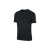 Solid Color Casual Short Sleeve T-Shirt Men Tops Black AR4024-010