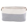 Cotton Rope Basket Large Capacity Multifunction Rope Woven Blanket Basket with Handle for Laundry
