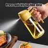 2-in-1 Sprayer Pourer Oil Empty Bottle Plastic Oil Container Dispenser Vaporizer for Kitchen Barbecue Camping Cooking Utensils