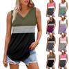 Women's Girl V Neck Tank Top Printing Casual  Top Tank Tops For Women Loose Fit Sleeveless Tops Flowy