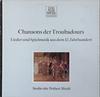 LP Record STUDIO DER FRÜHEN MUSIK - Chansons Der Troubadours (Lieder Un 641126 Telefunken Germany Classical Used