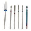 6pcs Nail Cuticle Cleaner Bit Professional Rotary Polishing Nail Drill Cone Bit for Manicure Salon