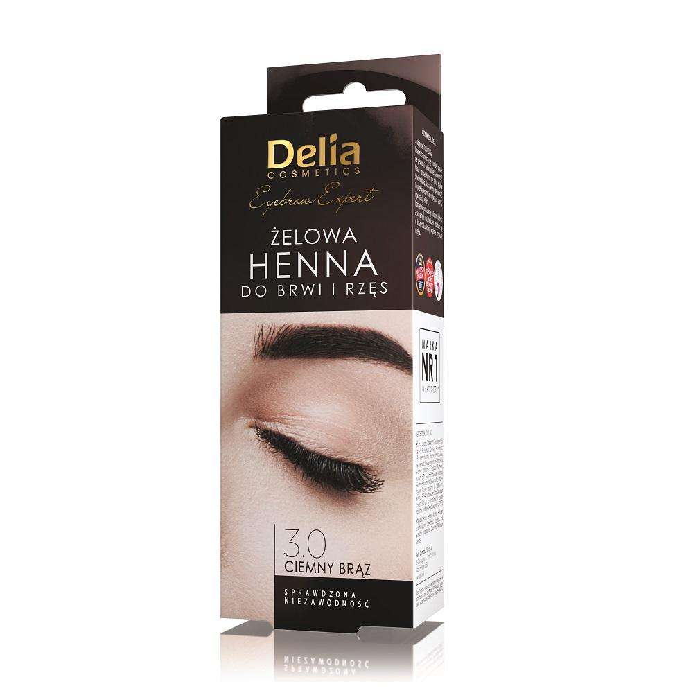 Delia Professional Henna Brow Tint Gel In Dark Brown - 15ml