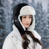 New Winter Hat for Women's Warm Velvet Thickened Cold Proof Lei Feng Hat Outdoor Cycling Windproof Hat Ear Protection Head Hat