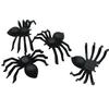 20 PC Halloween Plastic Black Spider Joking Toys Decoration Realistic
