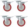 VidaXL Swivel Casters with Double Brake 4 Pcs 100 Mm