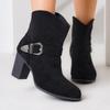 Woman Boots Spring Autumn Round Toe Mid Heel Boots Black Thick Heel Big Size Short Boots Women Fashion Sexy High Heels Shoes